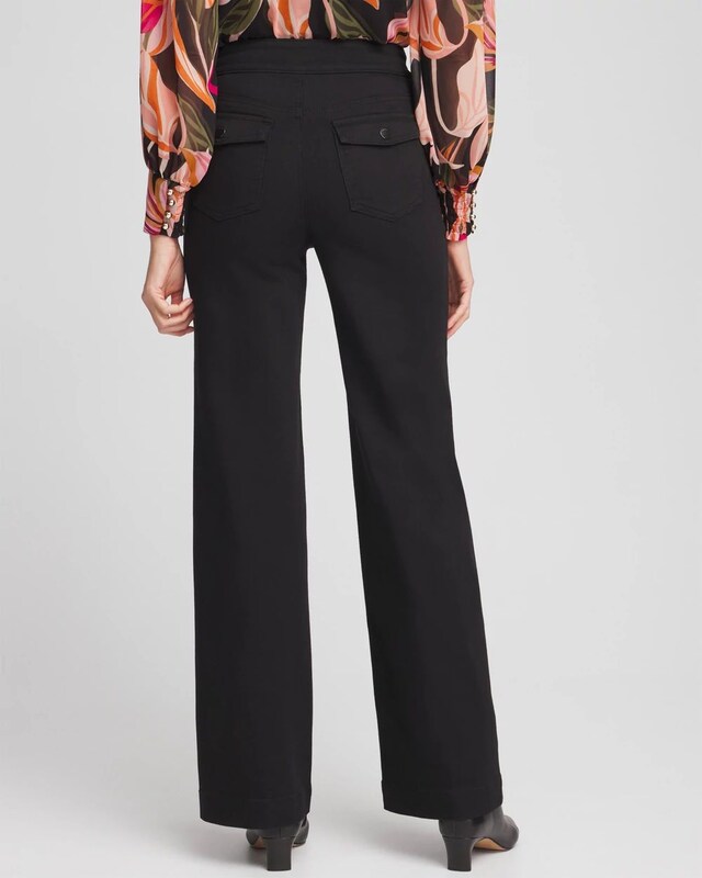 Pull-On Wide Leg Ankle Jeans - image 3